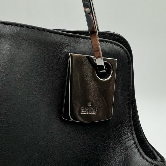 Gucci-Authentic-Guccisima Large Black Shoulder Bag Rare - Picture 3 of 16